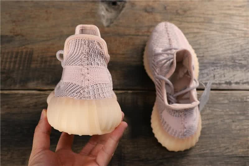 Adidas Yeezy Boost 350 V2 Sneakers Luminous Pink Grey Men Women 4