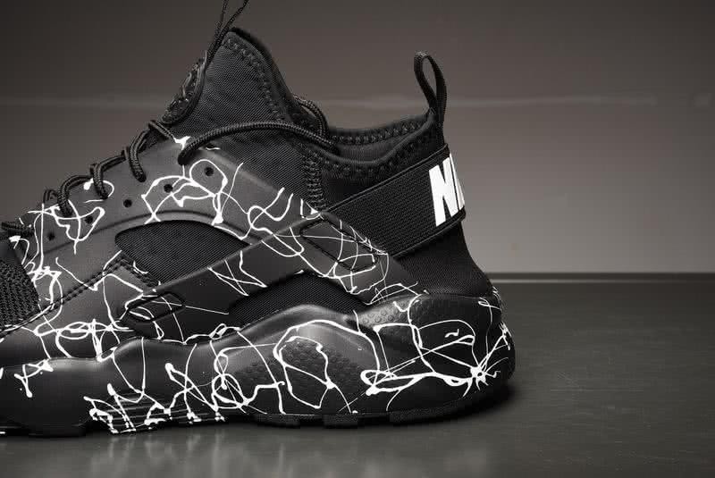 Nike Air Huarache Run Premium 4 Men Women Black Shoes 2