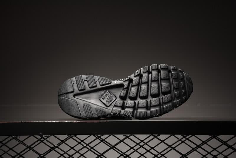 Nike Air Huarache Run Premium 4 Men Women Black Shoes 4