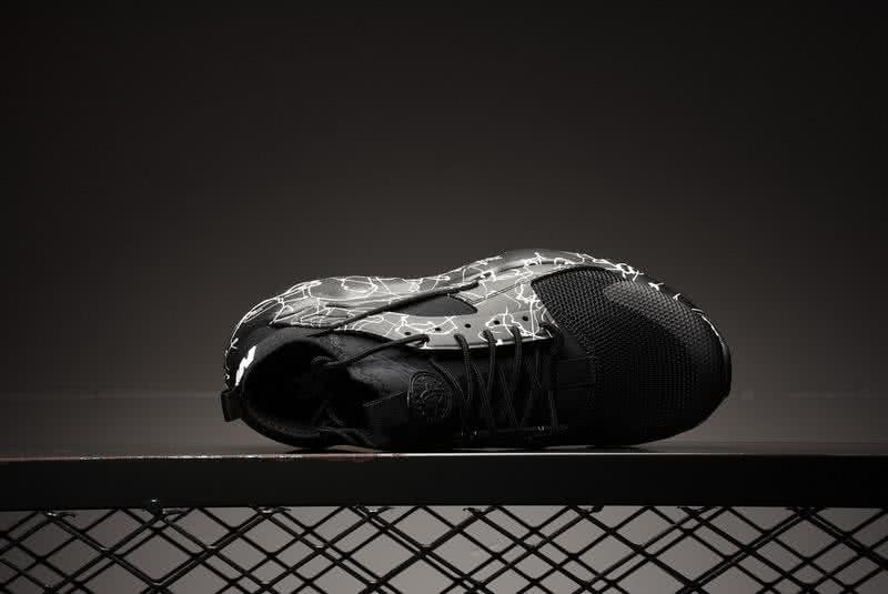 Nike Air Huarache Run Premium 4 Men Women Black Shoes 5