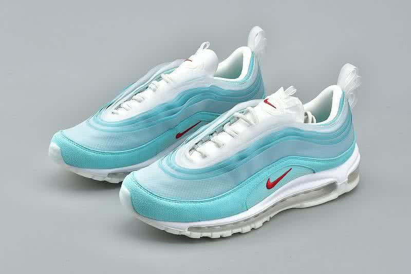 Nike Air Max 97 White Blue Women Men Shoes  1
