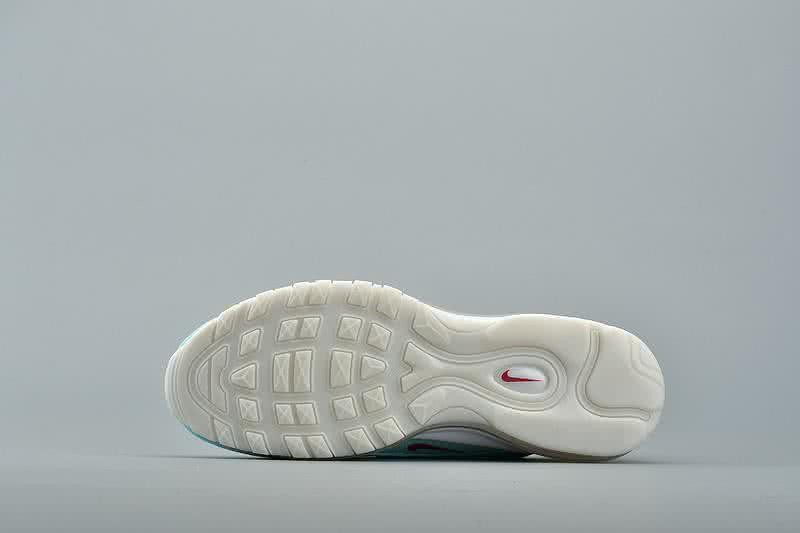 Nike Air Max 97 White Blue Women Men Shoes  7