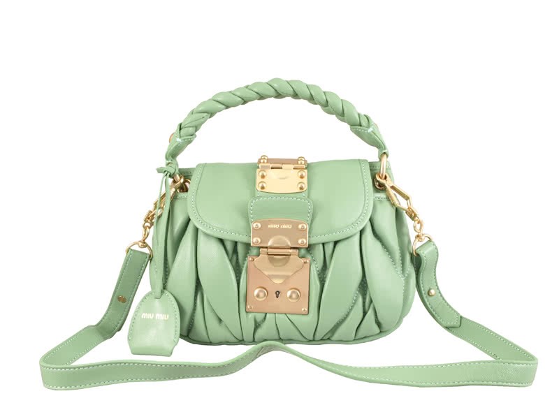 Miu Miu Small Coffer Bag Green 1