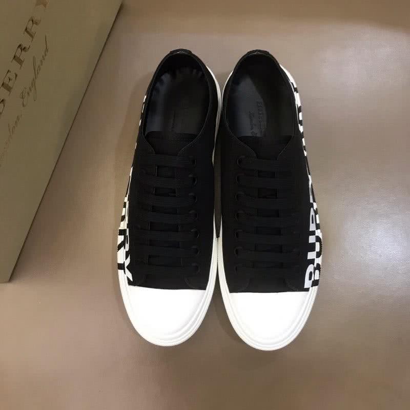 Burberry Sneakers Top Quality Low Top Black Upper White Sole Men 2