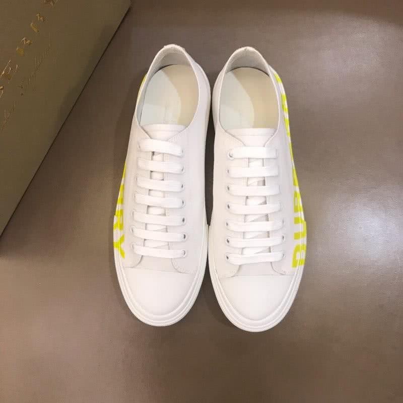 Burberry Sneakers Top Quality Low Top White Yellow Men 2