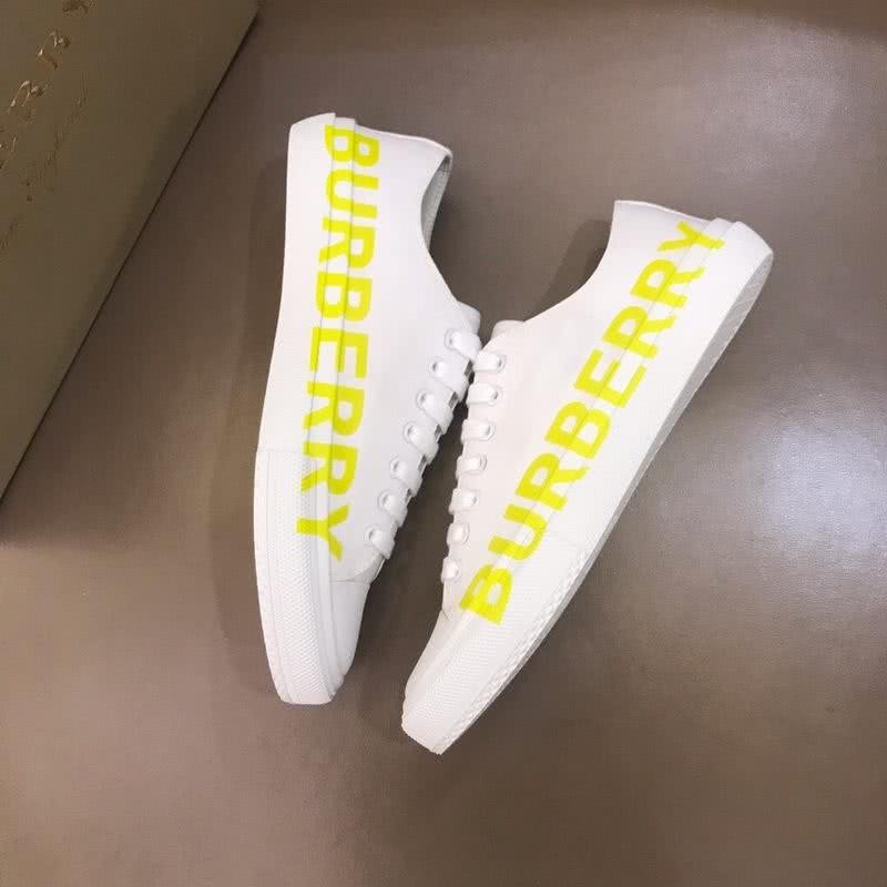 Burberry Sneakers Top Quality Low Top White Yellow Men 3