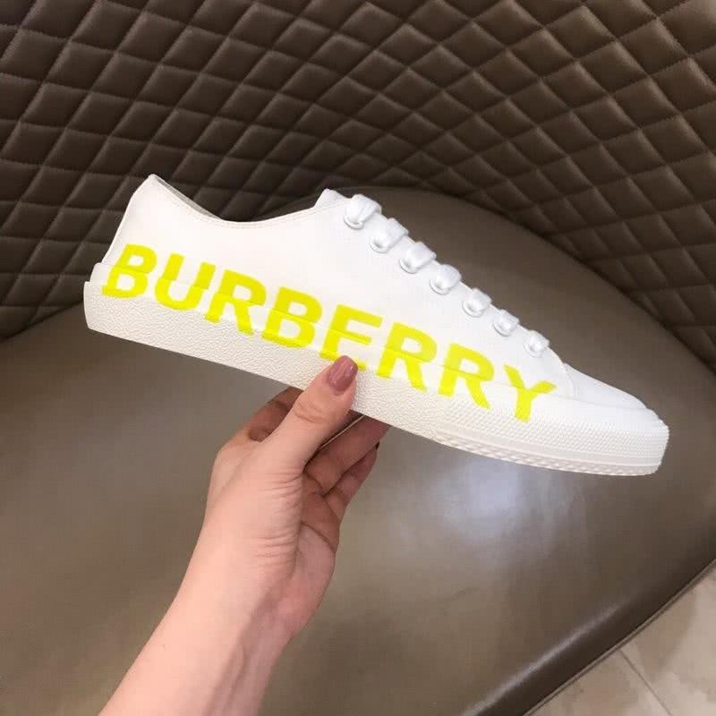 Burberry Sneakers Top Quality Low Top White Yellow Men 6