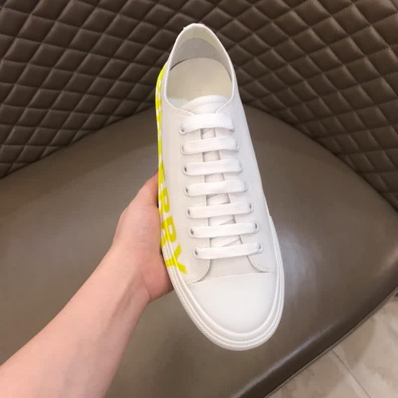 Burberry Sneakers Top Quality Low Top White Yellow Men 7