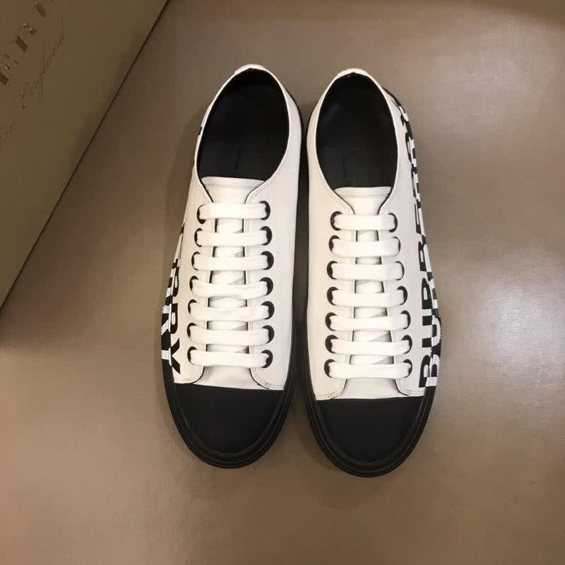 Burberry Sneakers Top Quality Low Top White Upper Black Sole Men 2