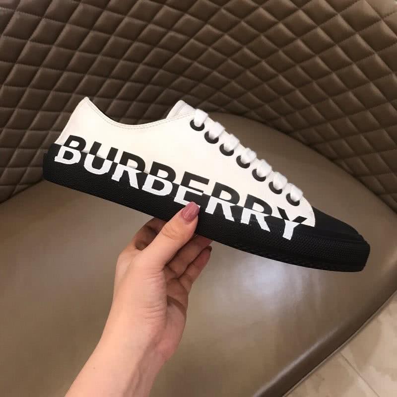 Burberry Sneakers Top Quality Low Top White Upper Black Sole Men 6