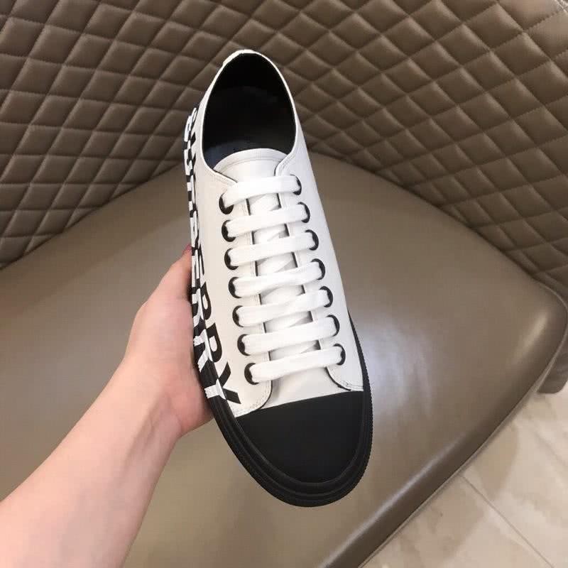 Burberry Sneakers Top Quality Low Top White Upper Black Sole Men 7