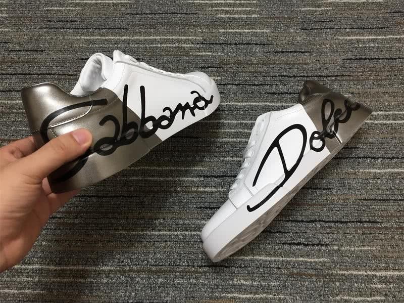 Dolce&Gabbana Portofino Sneakers White Black Men Women 5