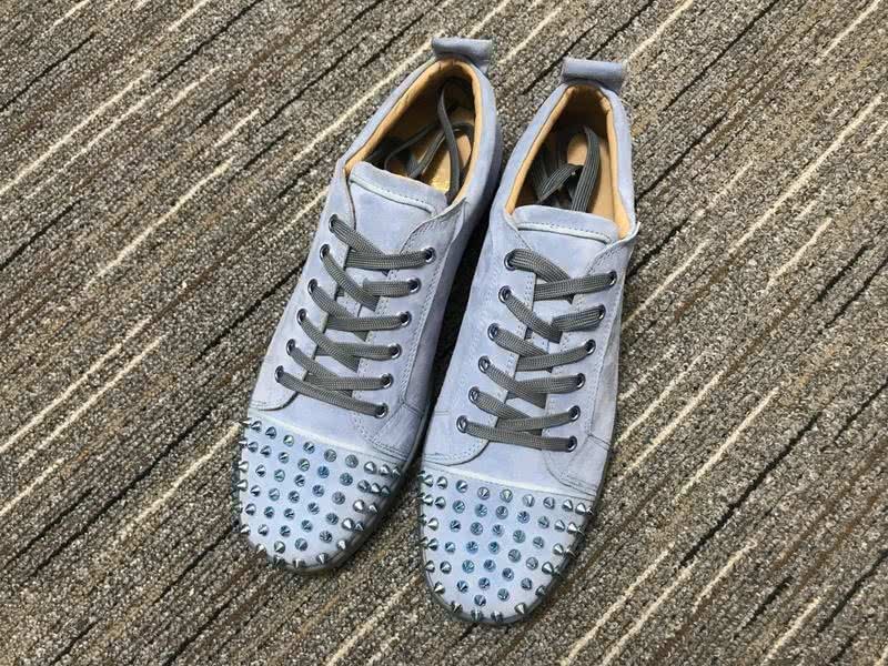 Christian Louboutin Sneakers Rivets Grey Men Women 5