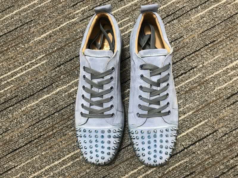 Christian Louboutin Sneakers Rivets Grey Men Women 6