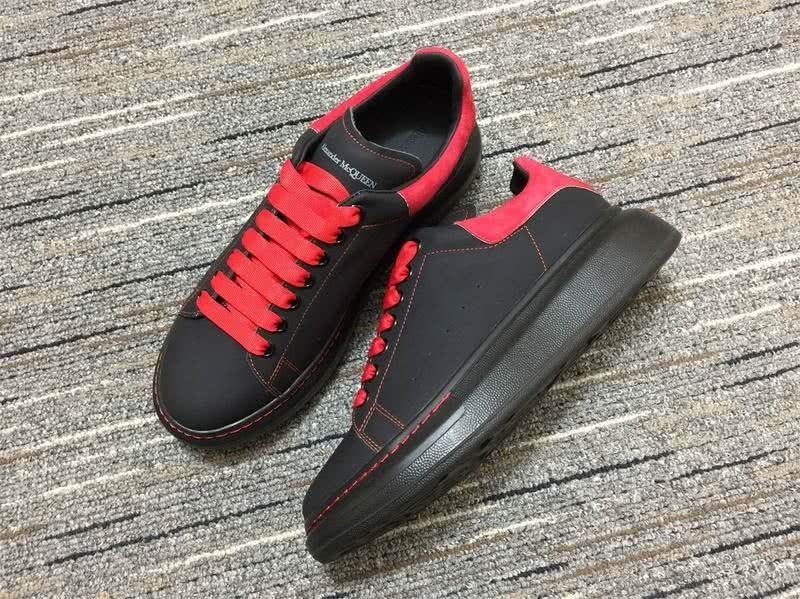 Alexander McQueen Sneakers Black Red Men Women 1