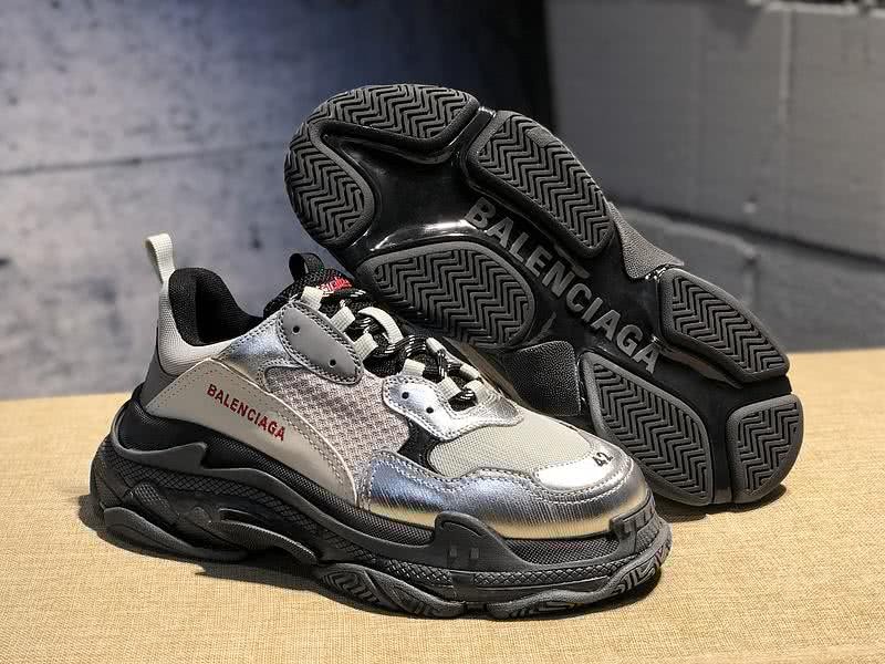 Balenciaga Triple S Sports Shoes Grey Black Men Women 8