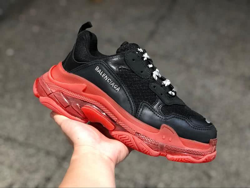 Balenciaga Triple S Sports Shoes Air Black Red Men Women 5