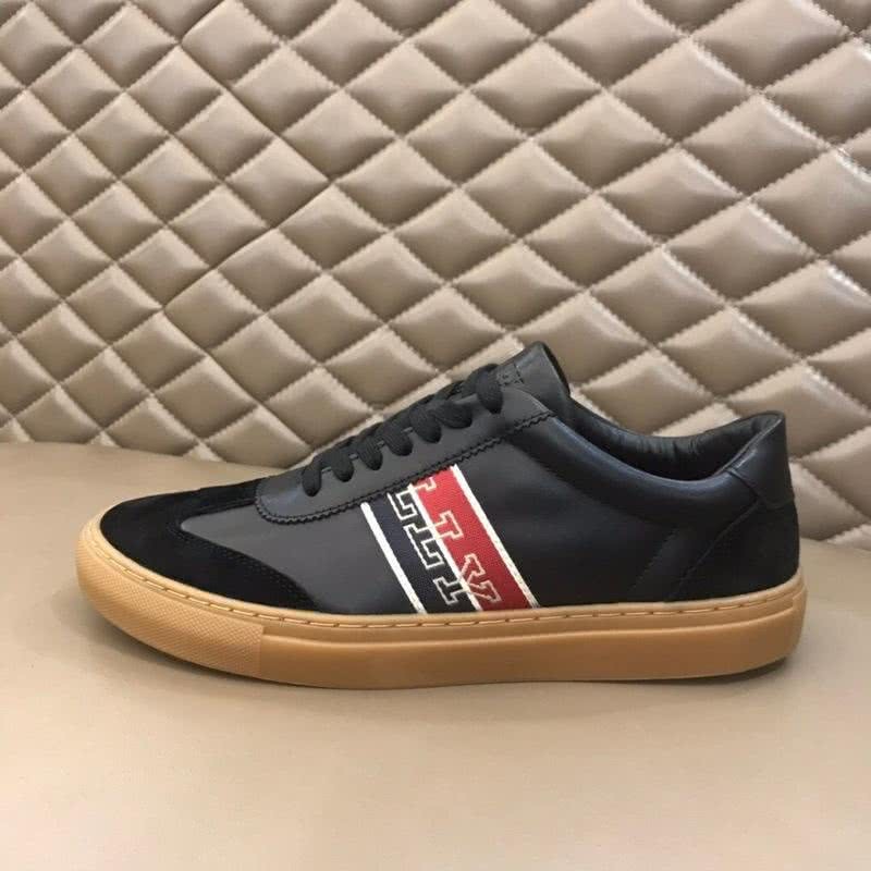 Burberry Sneakers Real Leather Black Red Men 5