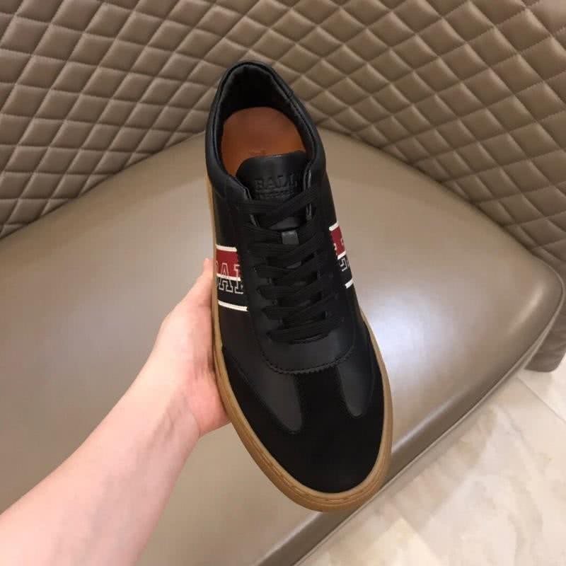 Burberry Sneakers Real Leather Black Red Men 7