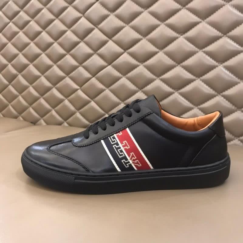 Burberry Sneakers Real Leather Black Red Men 13