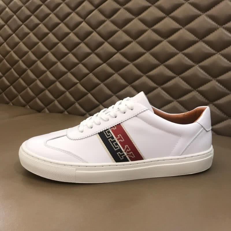 Burberry Sneakers Real Leather White Black Red Men 4