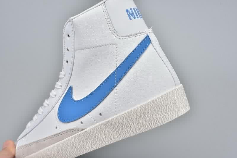 Nike Blazer Sneakers High White Grey Blue Men Women 4