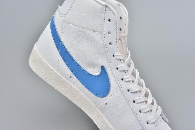 Nike Blazer Sneakers High White Grey Blue Men Women 5