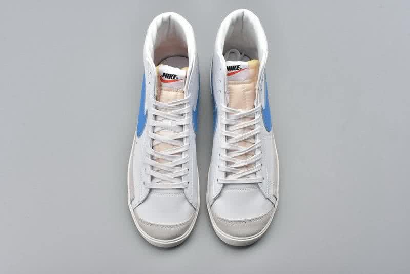 Nike Blazer Sneakers High White Grey Blue Men Women 7