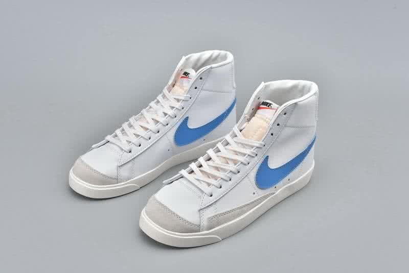 Nike Blazer Sneakers High White Grey Blue Men Women 1