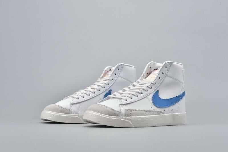 Nike Blazer Sneakers High White Grey Blue Men Women 8