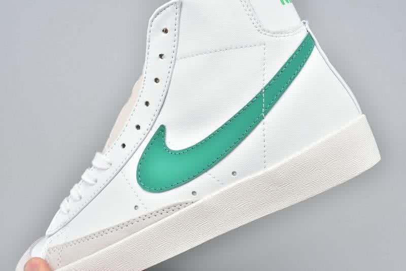 Nike Blazer Mid PRM Sneakers White Green Men Women  4