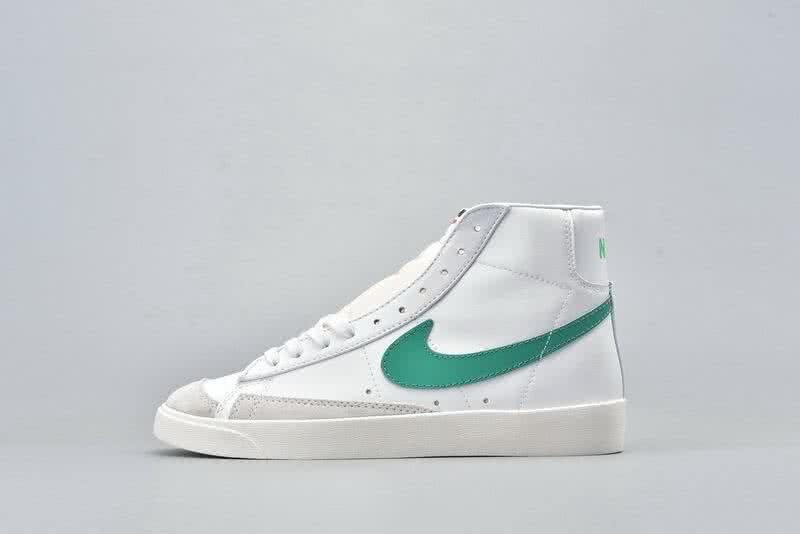 Nike Blazer Mid PRM Sneakers White Green Men Women  1