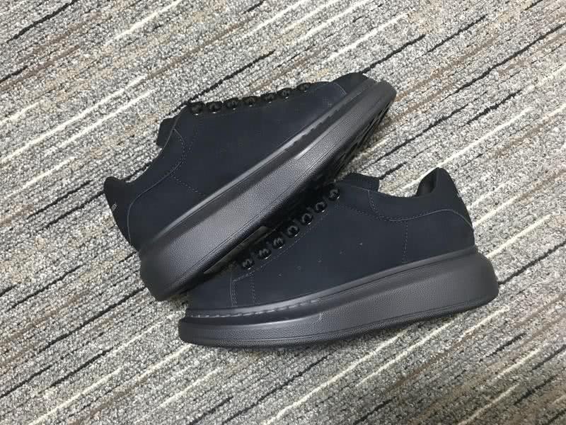 Alexander McQueen Sneakers Leather All Black Men Women 7
