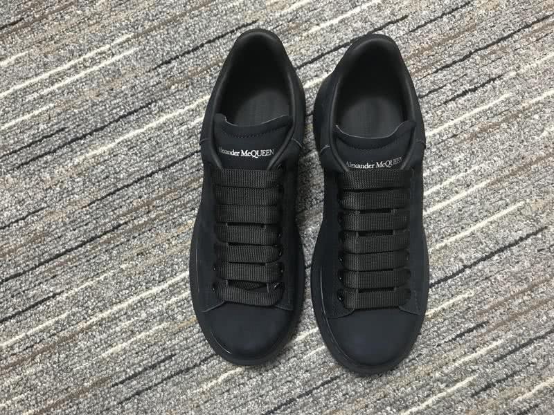Alexander McQueen Sneakers Leather All Black Men Women 9