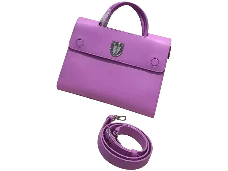 Dior Diorever Bag Noisette Prestige Calfskin Purple 1