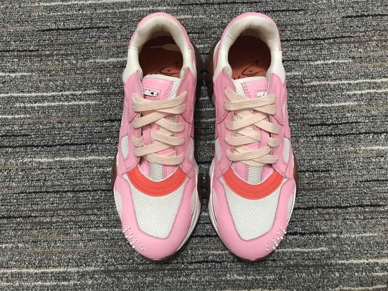 Versace Sneakers High Quality Pink White Coffee Men Women 6