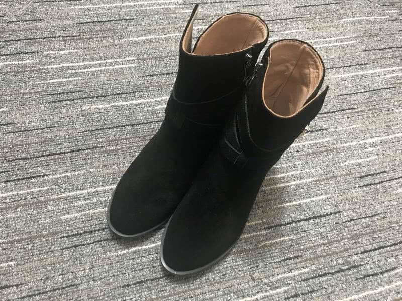 Christian Louboutin Boots Heels Suede Black Women 5