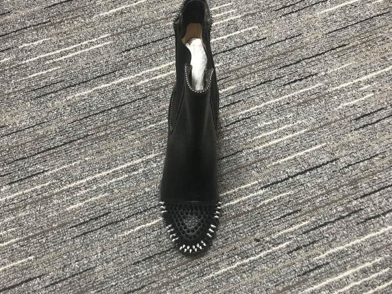 Christian Louboutin Boots Heels Leather Black Women 4