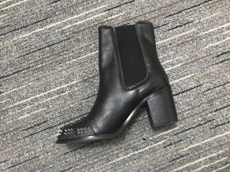Christian Louboutin Boots Heels Leather Black Women 2