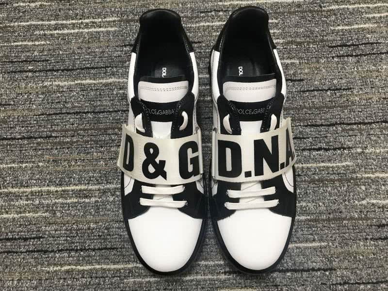 Dolce&Gabbana Portofino Sneakers White Black Men Women 6