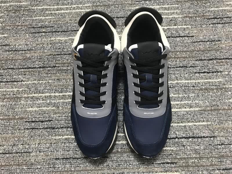 Fendi Sneakers Blue Grey And White Men Women 6