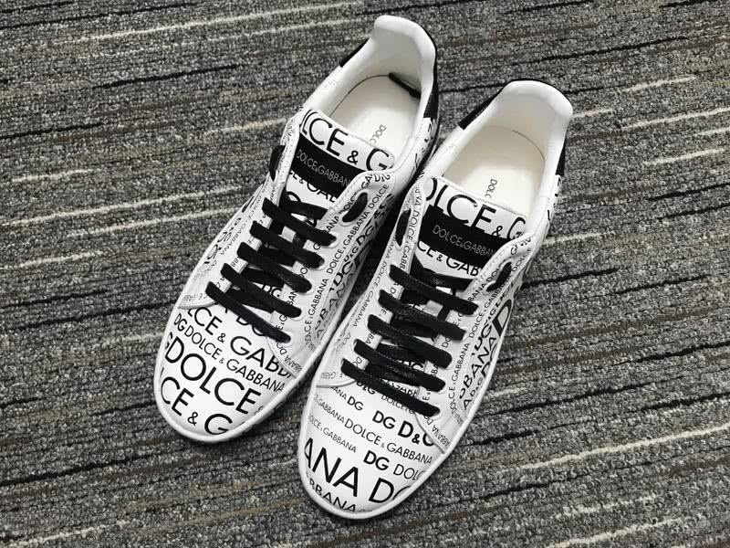 Dolce&Gabbana Portofino Sneakers White Black Men Women 1