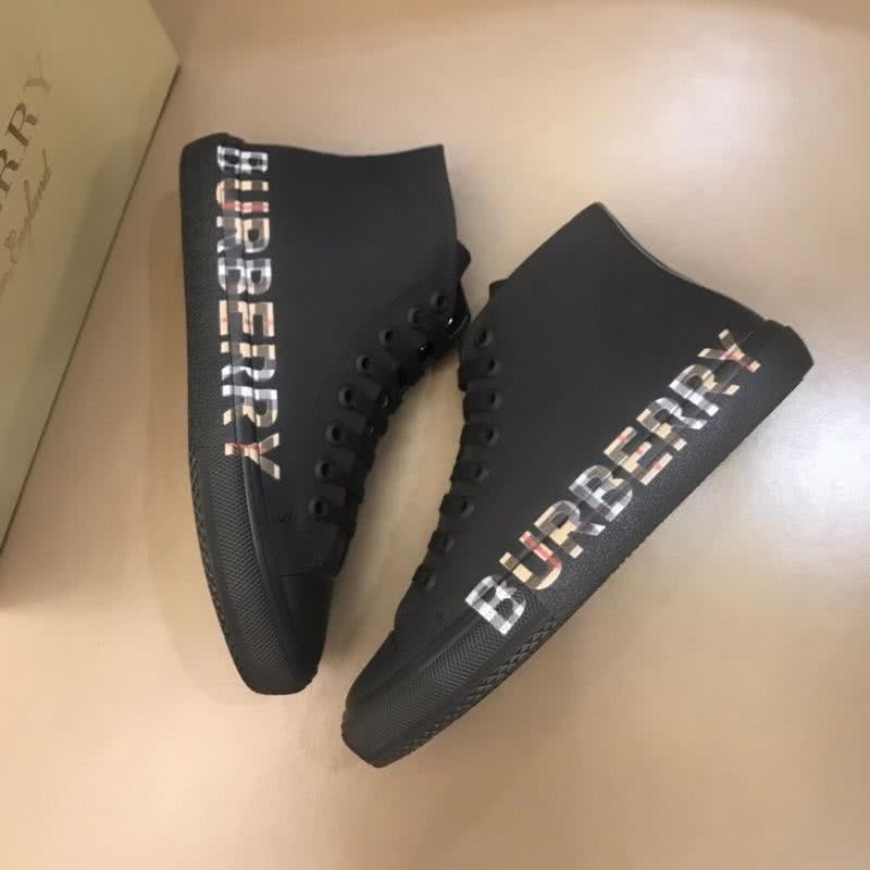 Burberry Sneakers Top Quality White Letters Black Men 3
