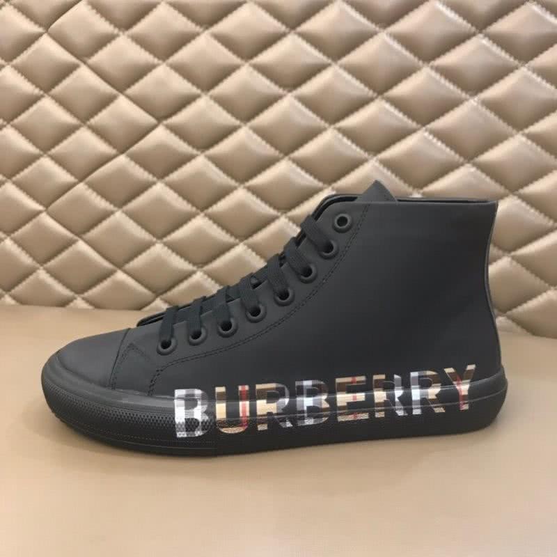 Burberry Sneakers Top Quality White Letters Black Men 5