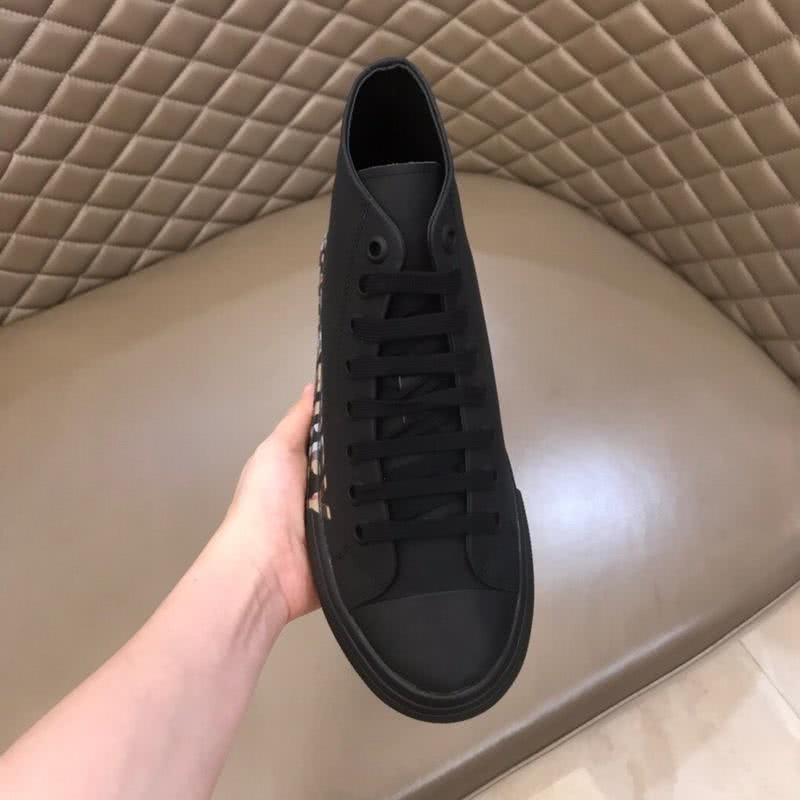 Burberry Sneakers Top Quality White Letters Black Men 7