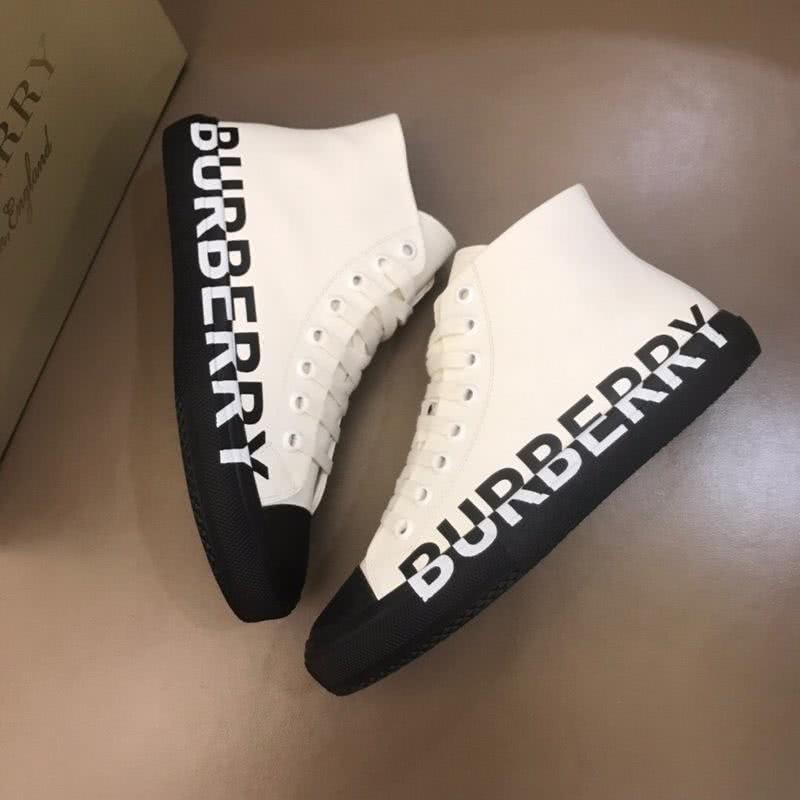 Burberry Sneakers Top Quality White Upper Black Sole Men 3