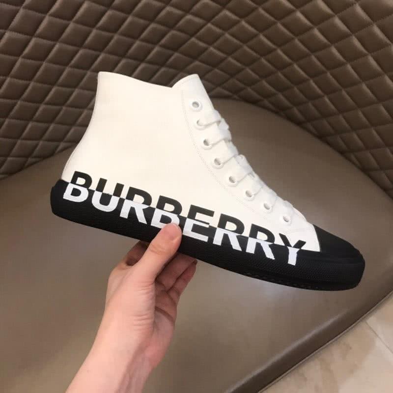 Burberry Sneakers Top Quality White Upper Black Sole Men 6