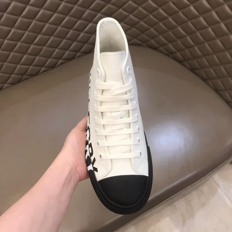 Burberry Sneakers Top Quality White Upper Black Sole Men 7