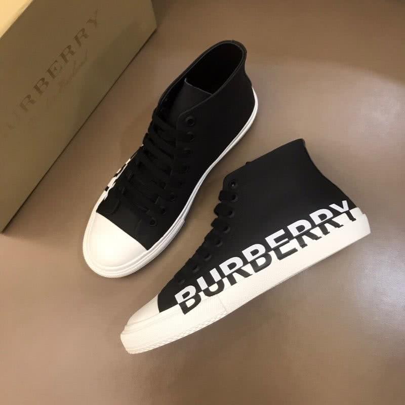 Burberry Sneakers Top Quality Black Upper White Sole Men 1