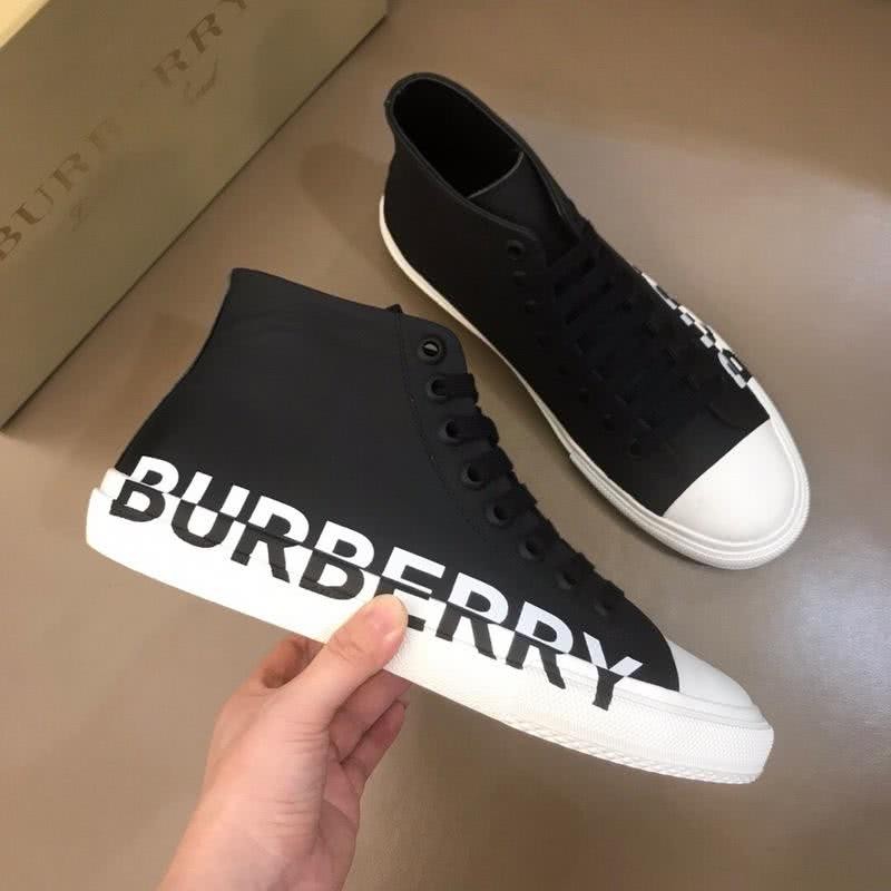Burberry Sneakers Top Quality Black Upper White Sole Men 4